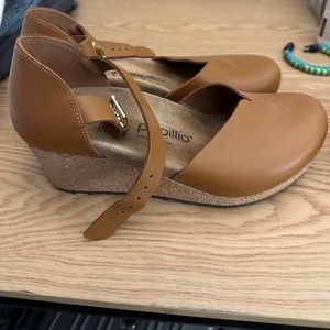 Papillio by Birkenstock Mary Leather Wedge Pump